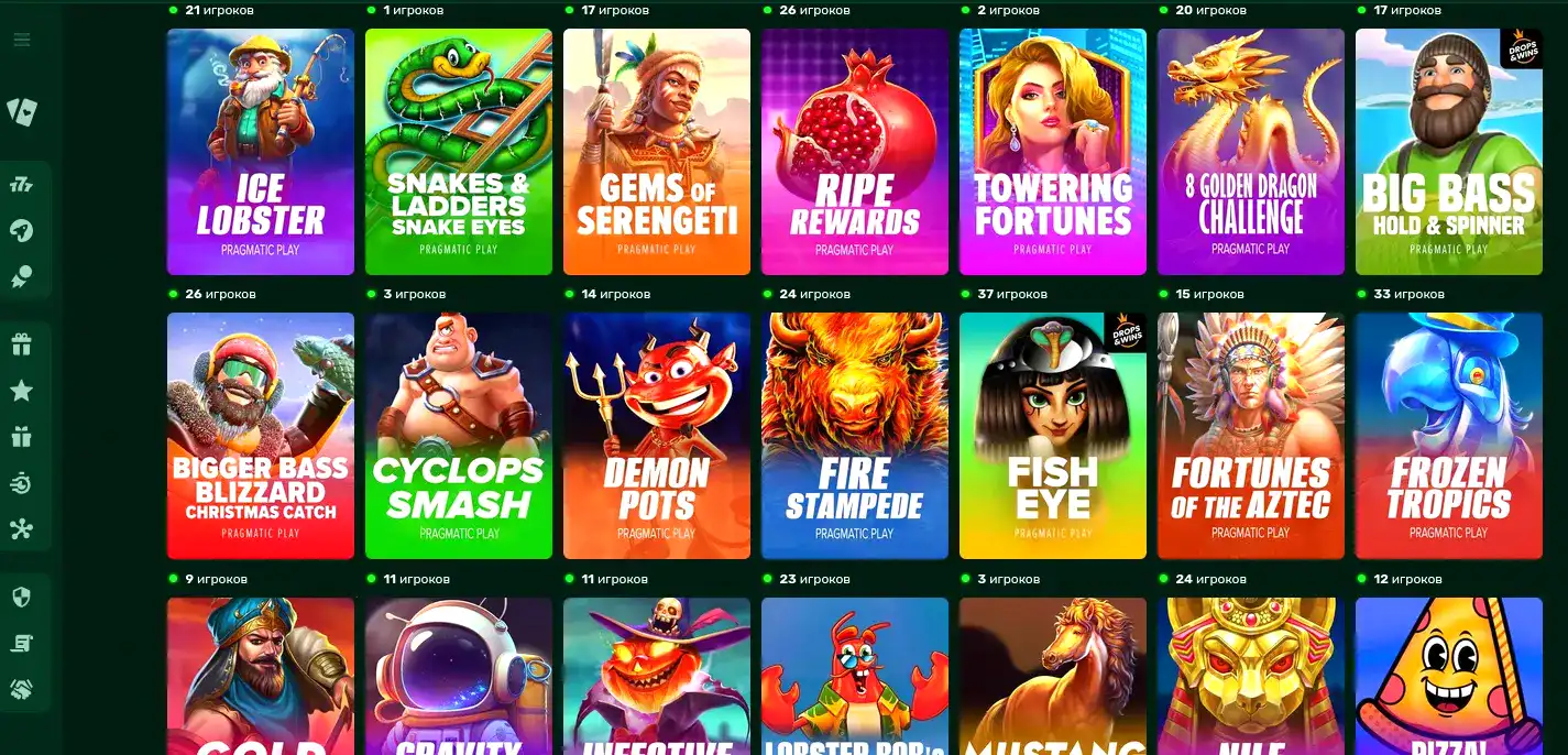 Мобильная версия Ауф казино на экране смартфона